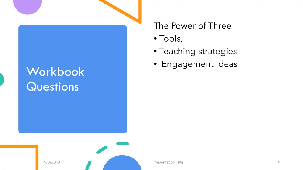 the power of three tools teaching strategies