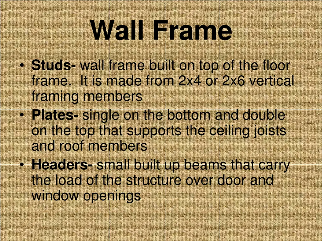 wall frame