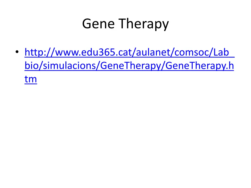 gene therapy