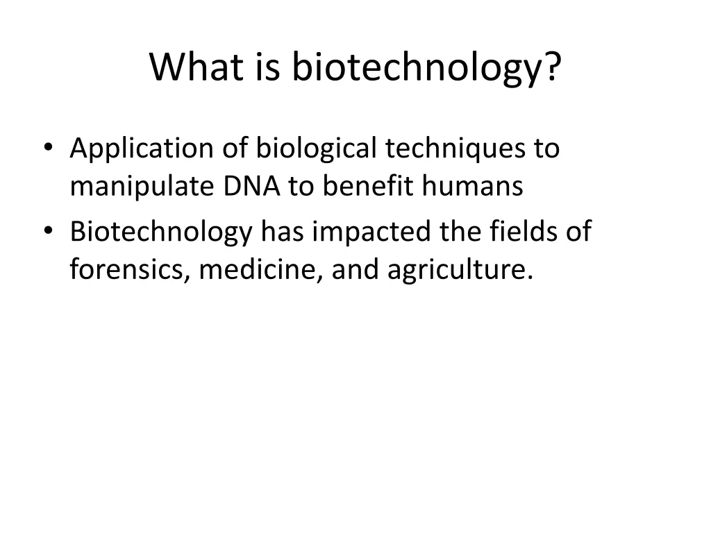 what is biotechnology