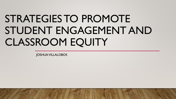 strategies to promote student engagement