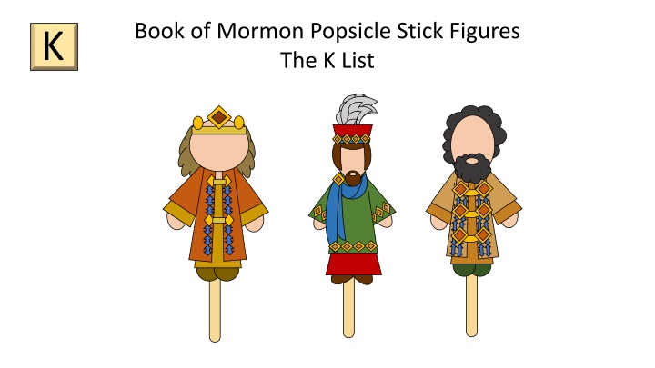 book of mormon popsicle stick figures the k list