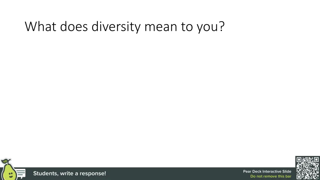 what does diversity mean to you