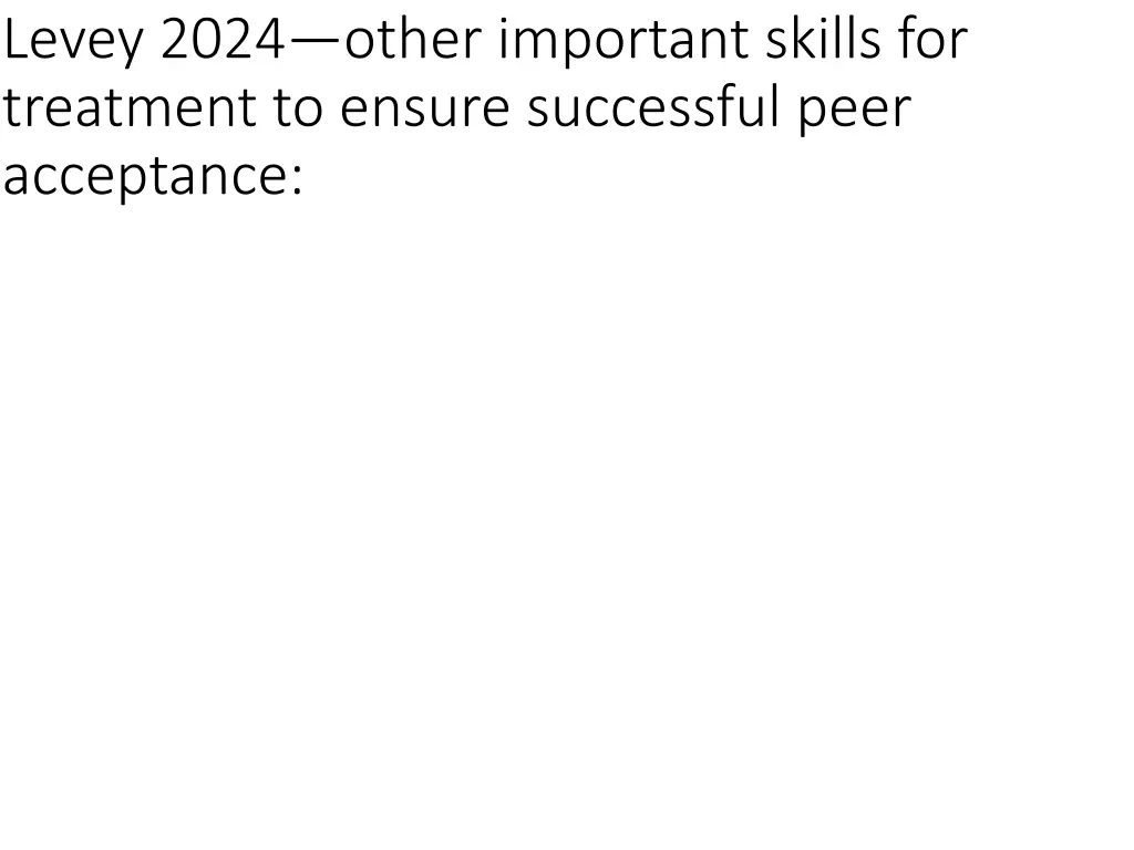 levey 2024 other important skills for treatment