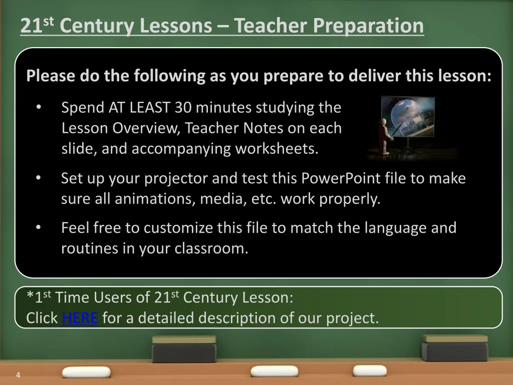 21 st century lessons teacher preparation