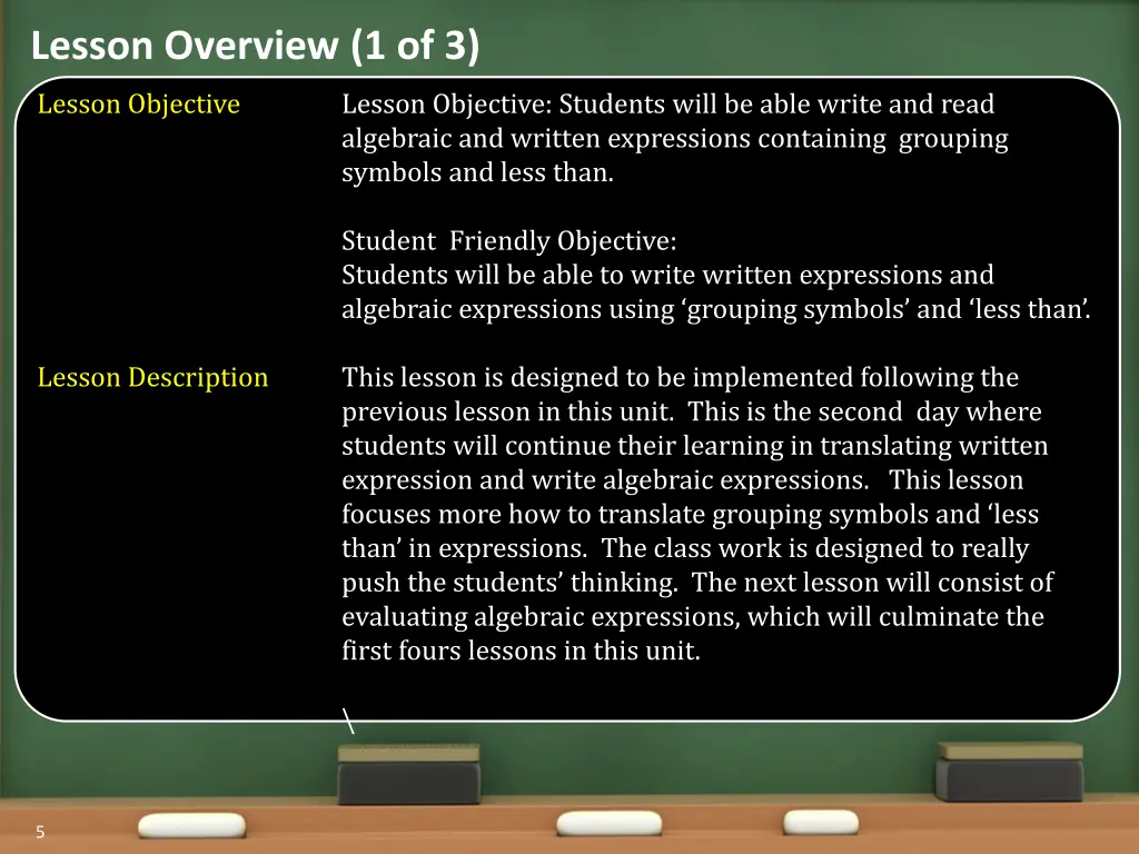 lesson overview 1 of 3