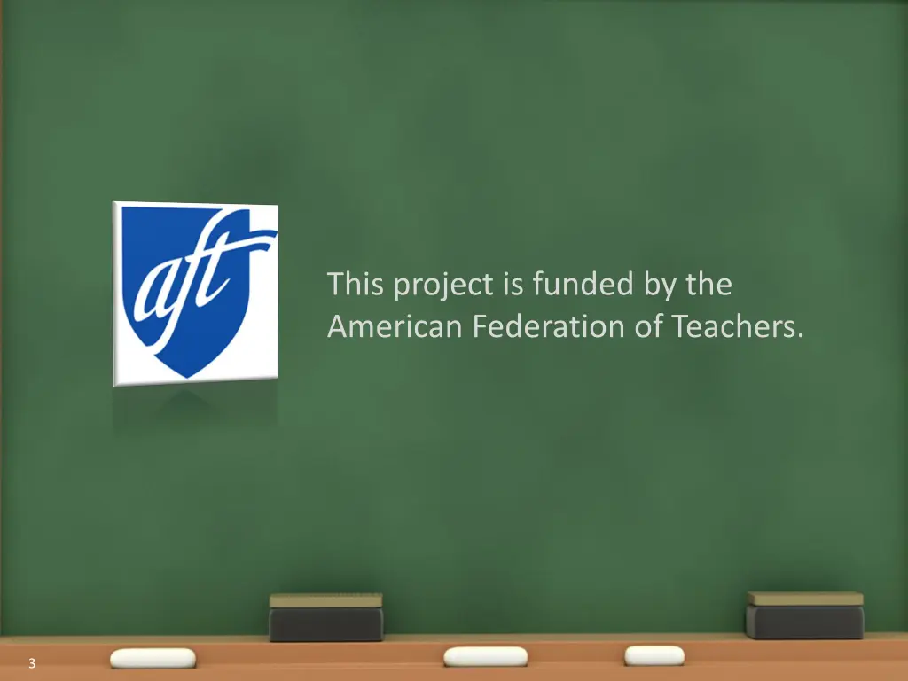 this project is funded by the american federation