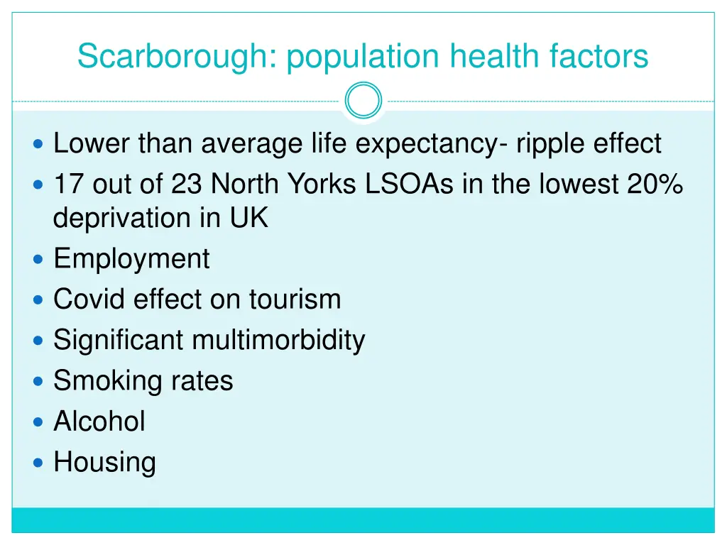 scarborough population health factors