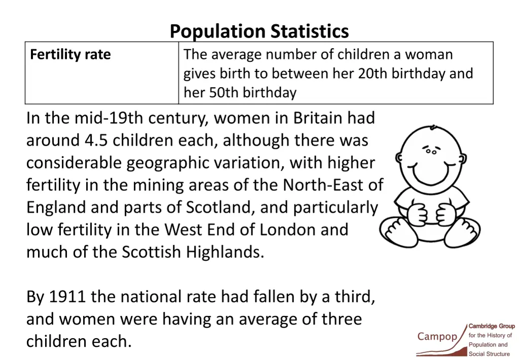 population statistics the average number