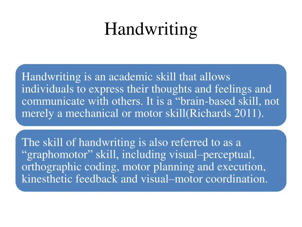 handwriting