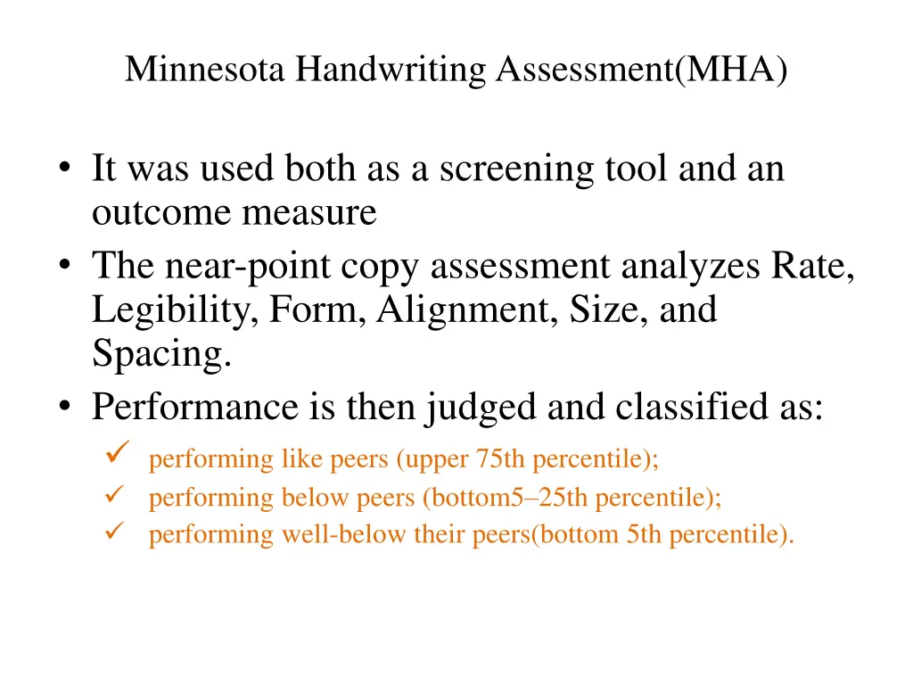 minnesota handwriting assessment mha