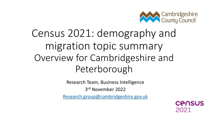 census 2021 demography and migration topic