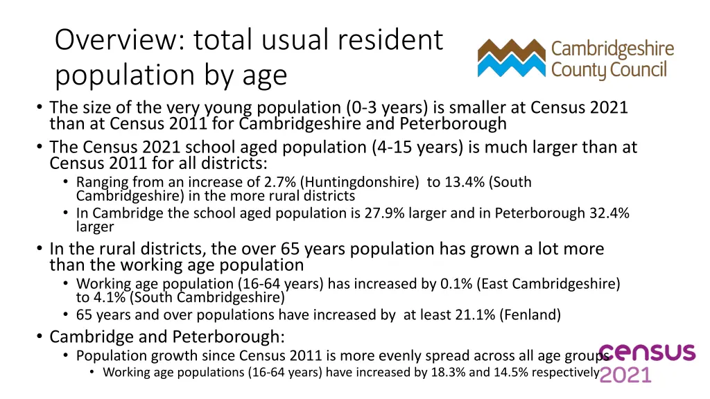 overview total usual resident population