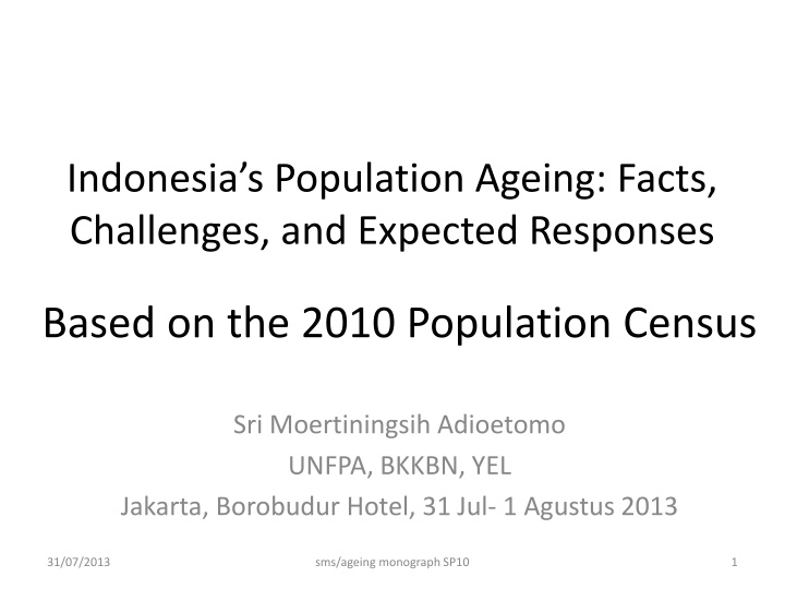 indonesia s population ageing facts challenges