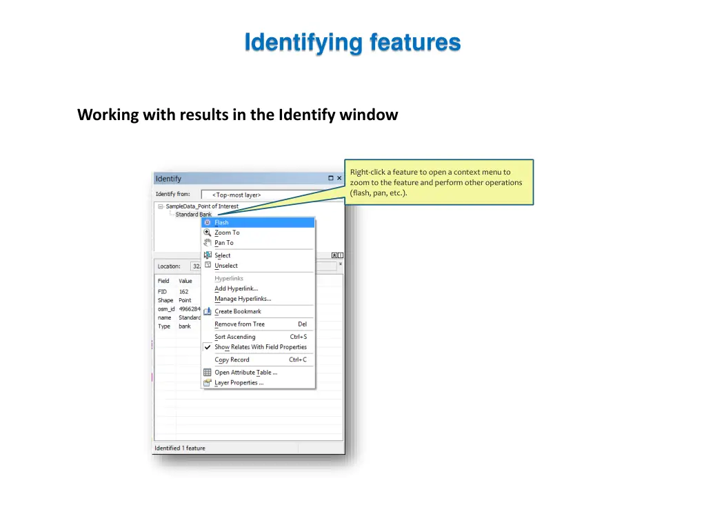 identifying features 3