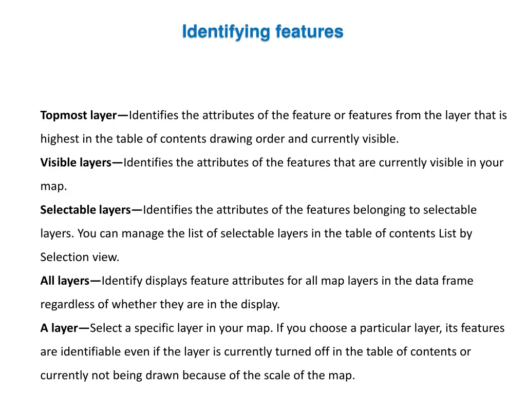 identifying features 5