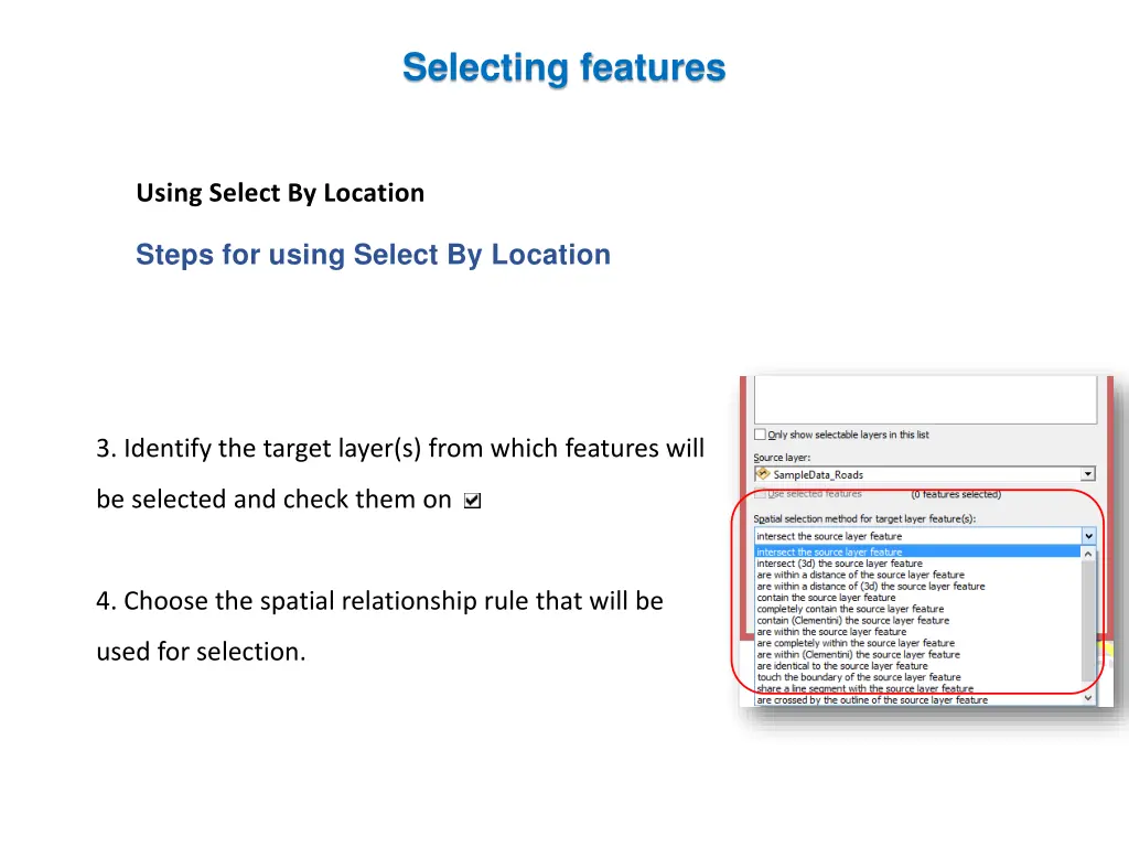 selecting features 2