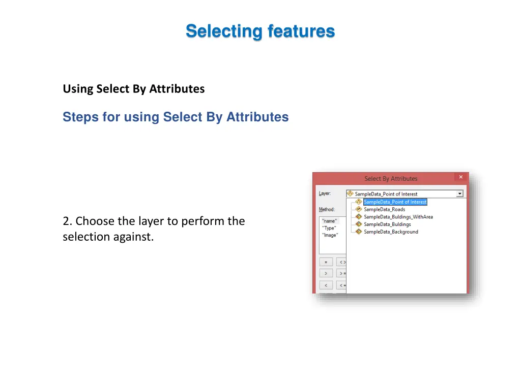 selecting features 6