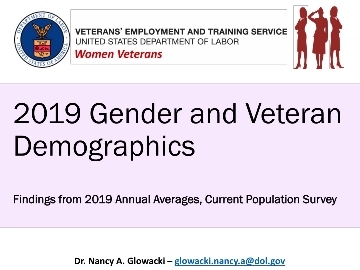 2019 gender and veteran demographics