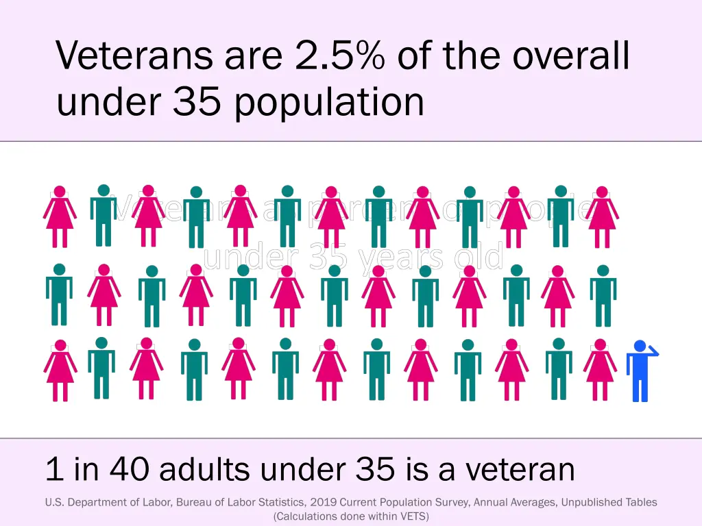 veterans are 2 5 of the overall under