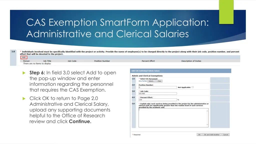 cas exemption smartform application 2