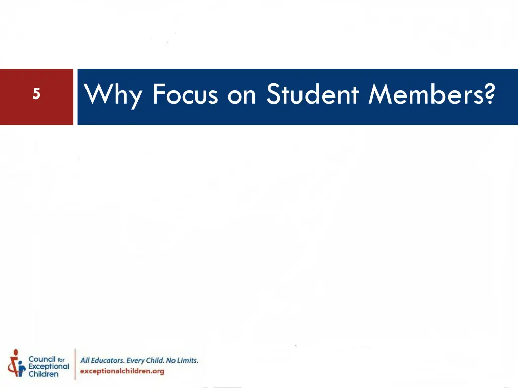 why focus on student members