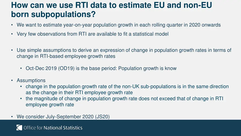 how can we use rti data to estimate