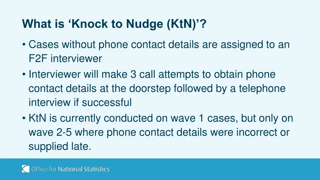 what is knock to nudge ktn