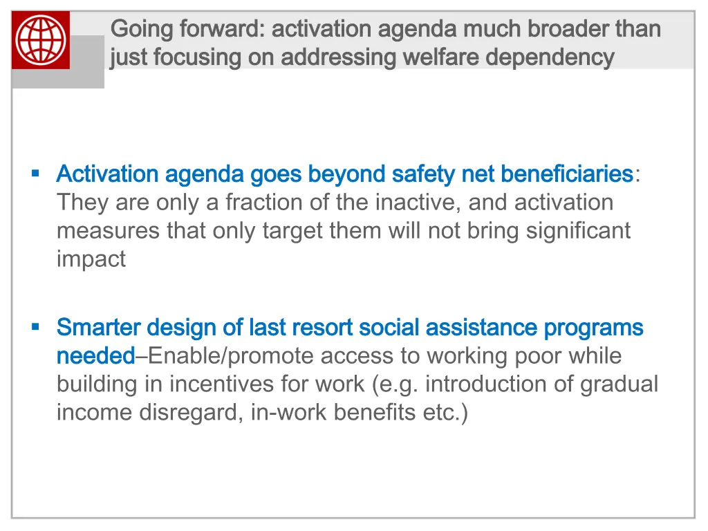 going forward going forward a activation agenda