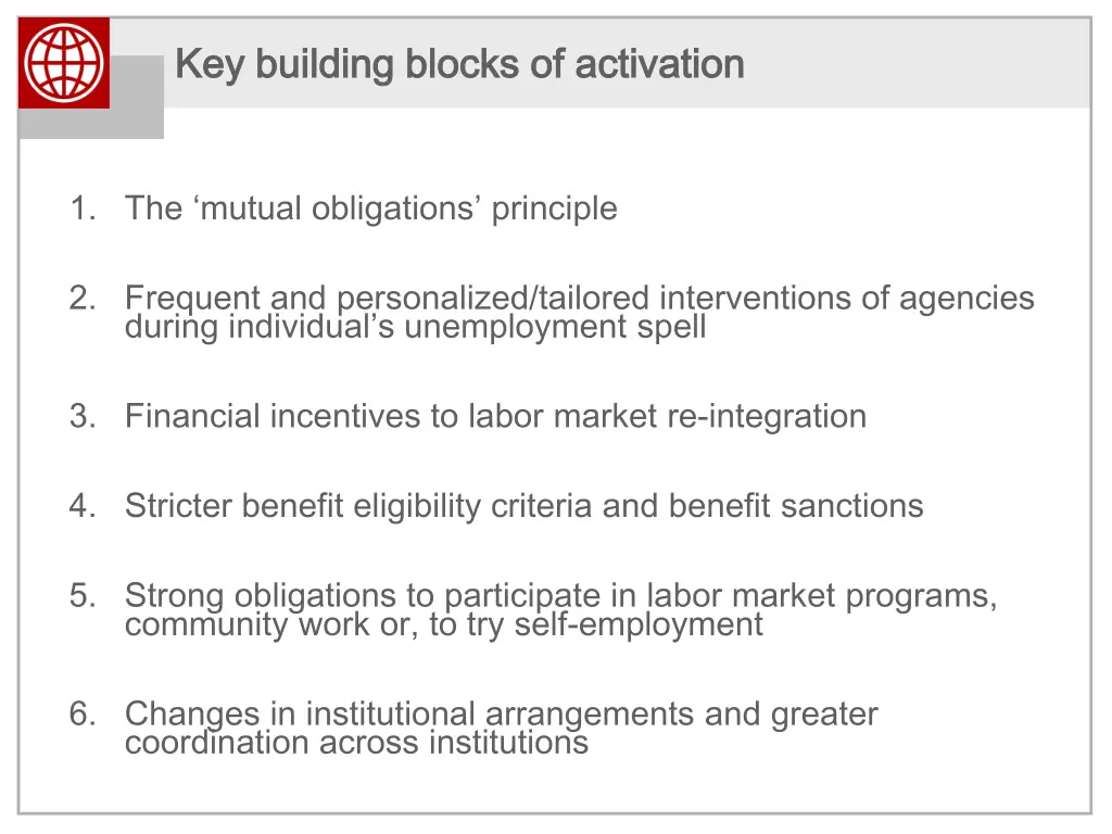 key building blocks of activation key building