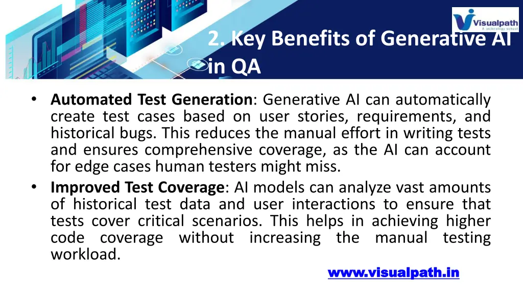 2 key benefits of generative ai in qa