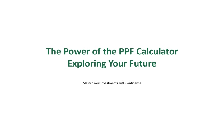 the power of the ppf calculator exploring your