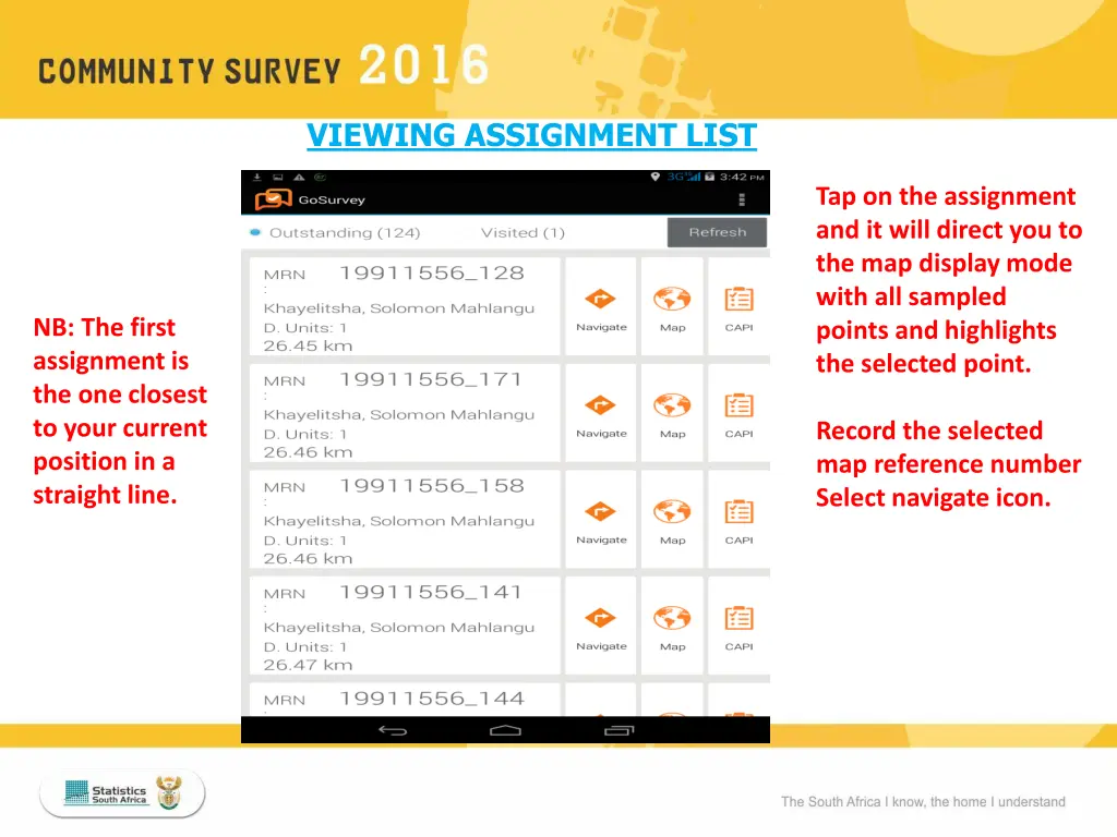 viewing assignment list