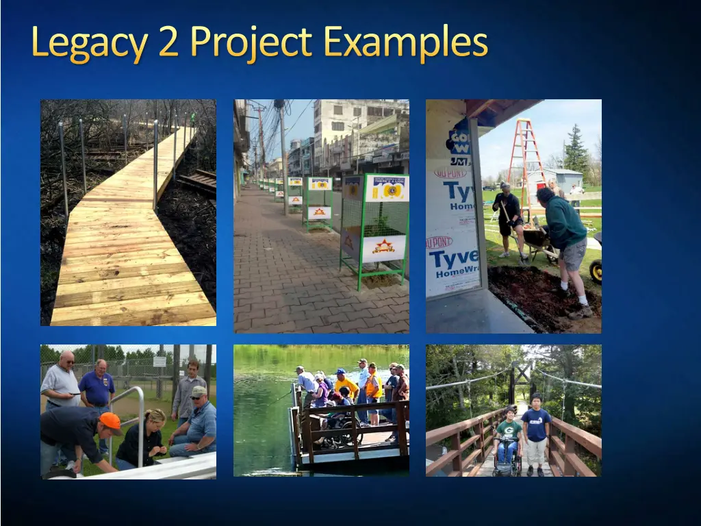 legacy 2 project examples