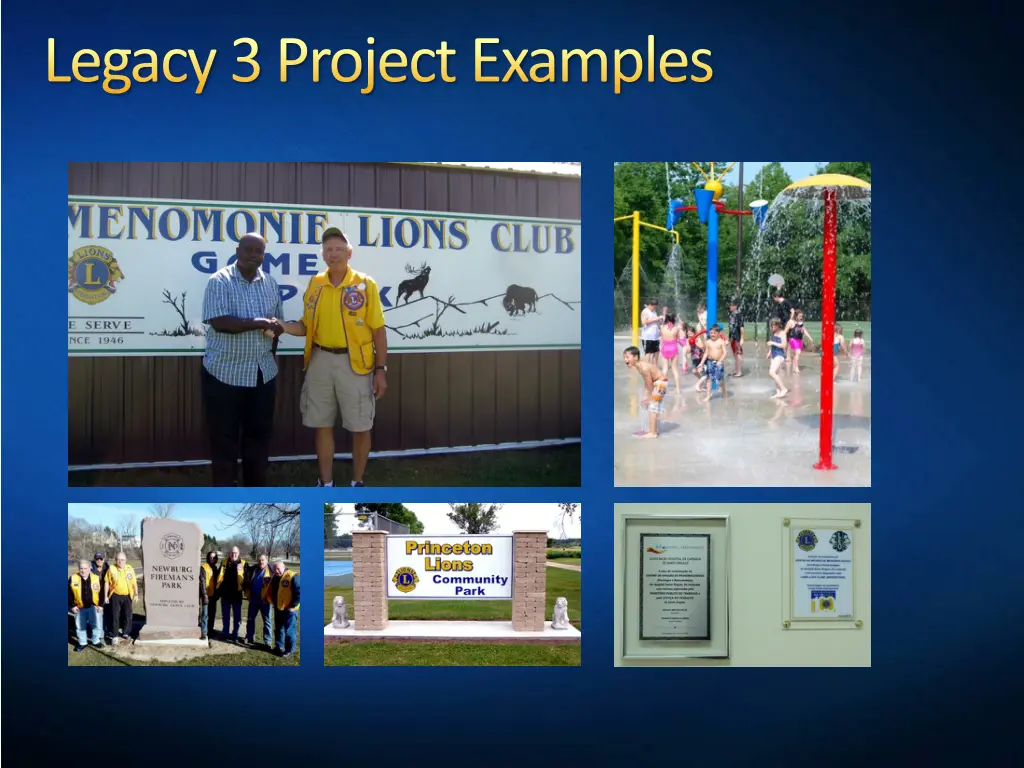 legacy 3 project examples