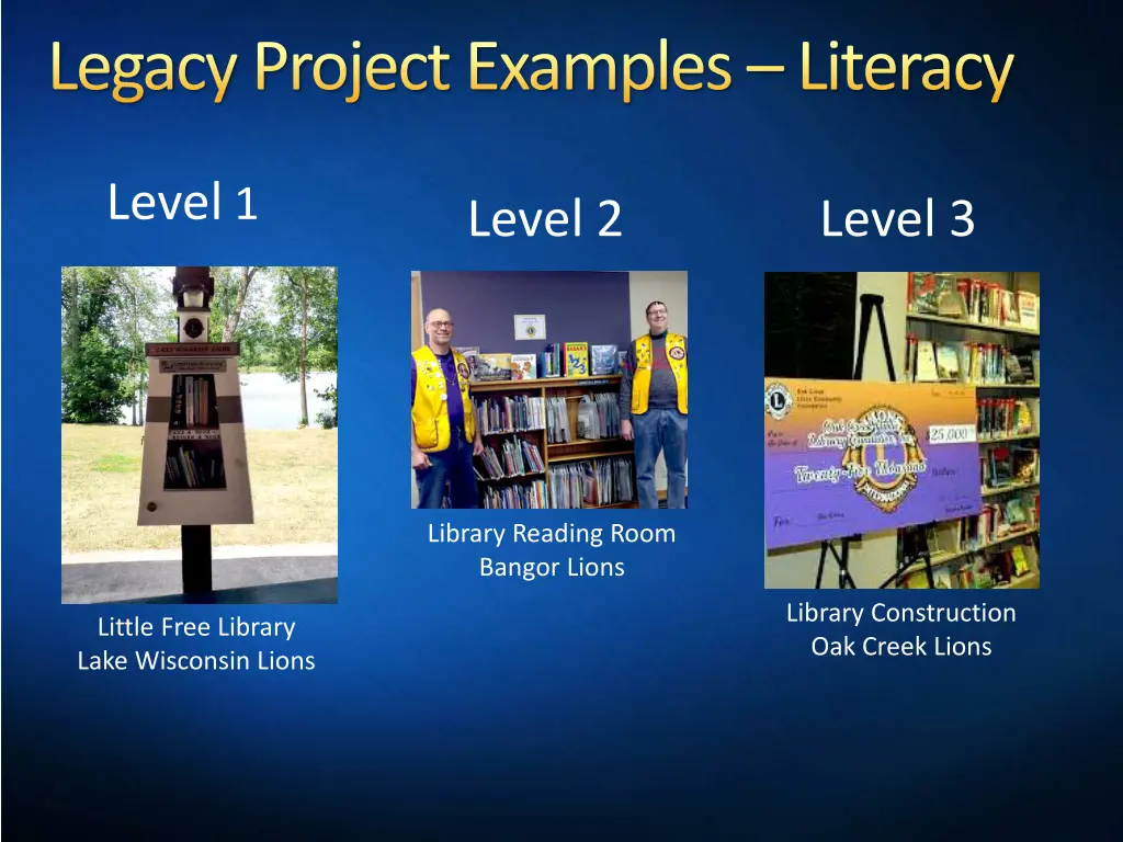 legacy project examples literacy