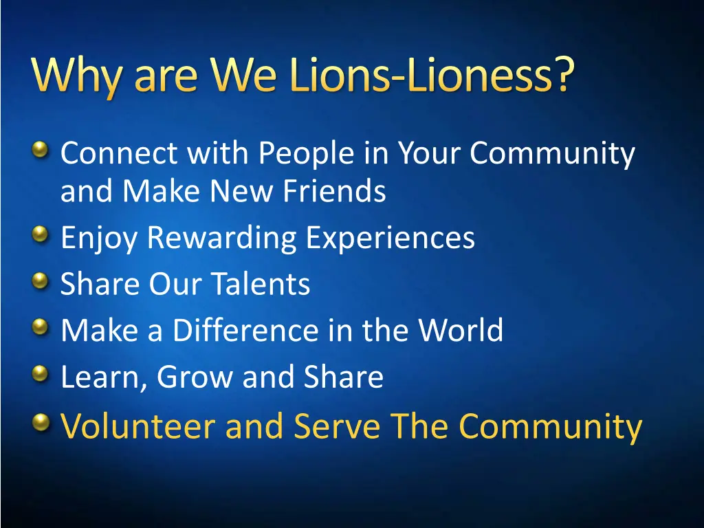 why are we lions lioness