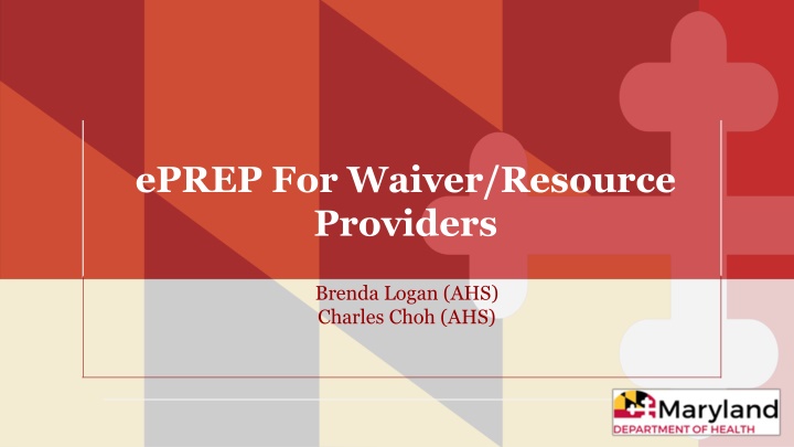 eprep for waiver resource providers