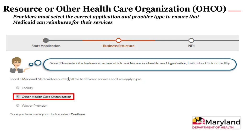 resource or other health care organization ohco