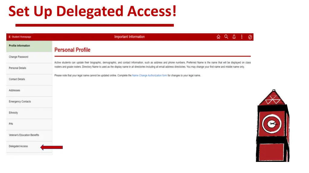 set up delegated access 2