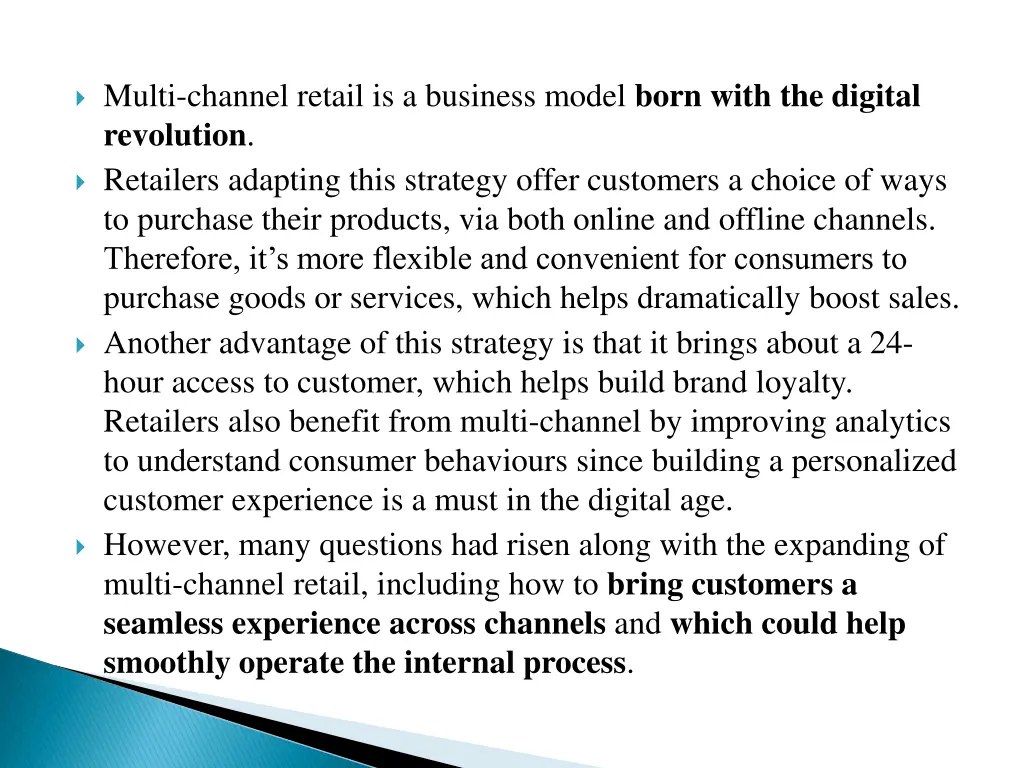 multi channel retail is a business model born