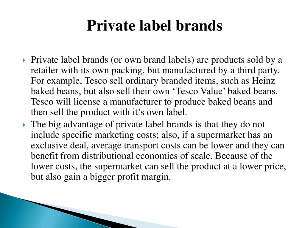 private label brands