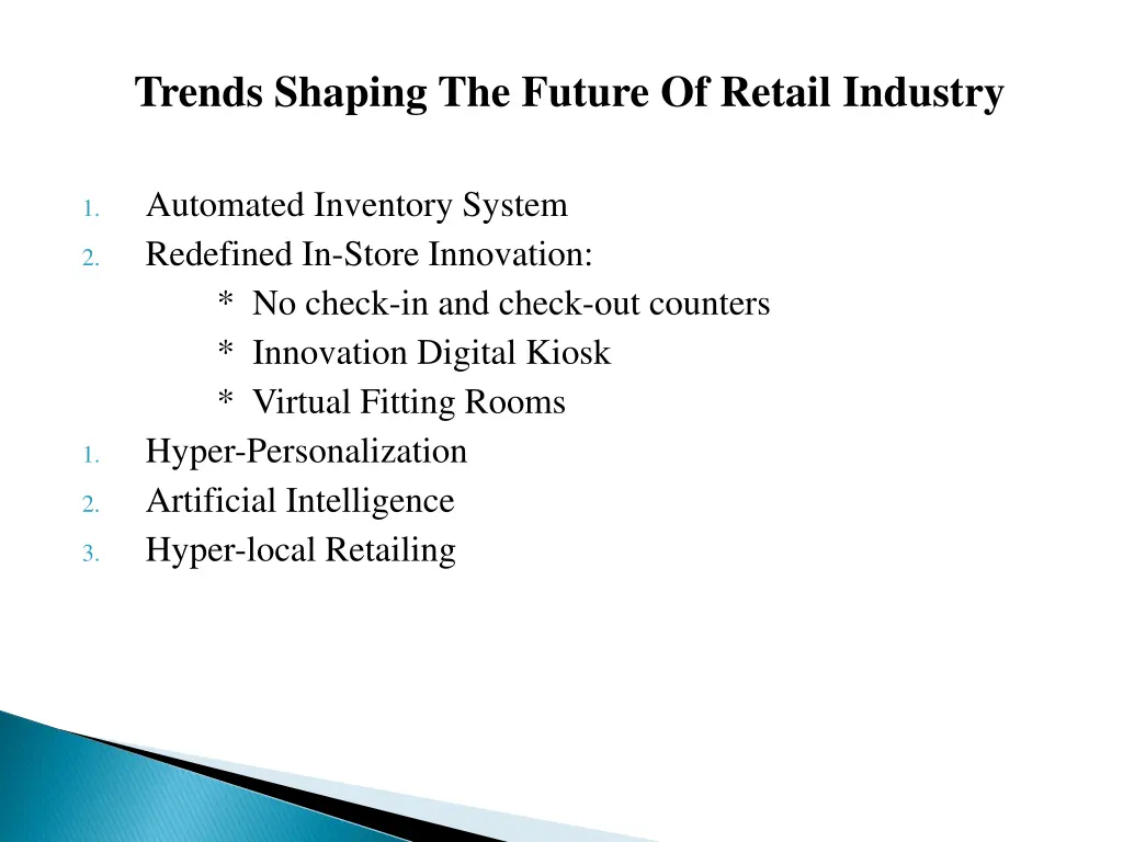 trends shaping the future of retail industry