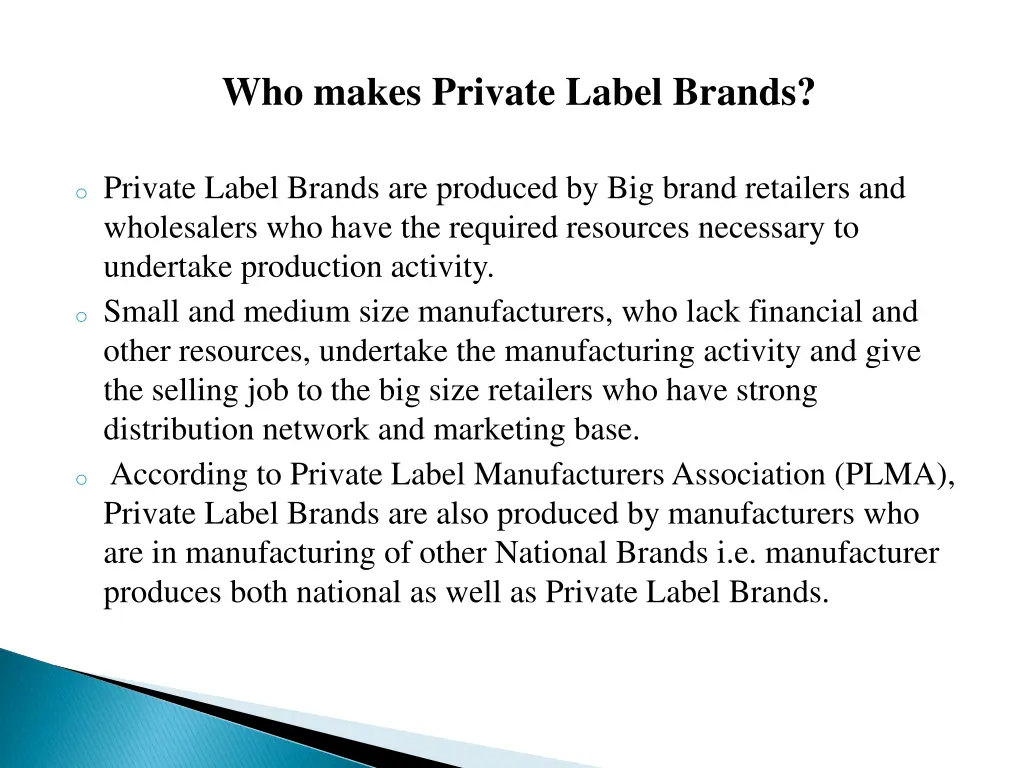 who makes private label brands