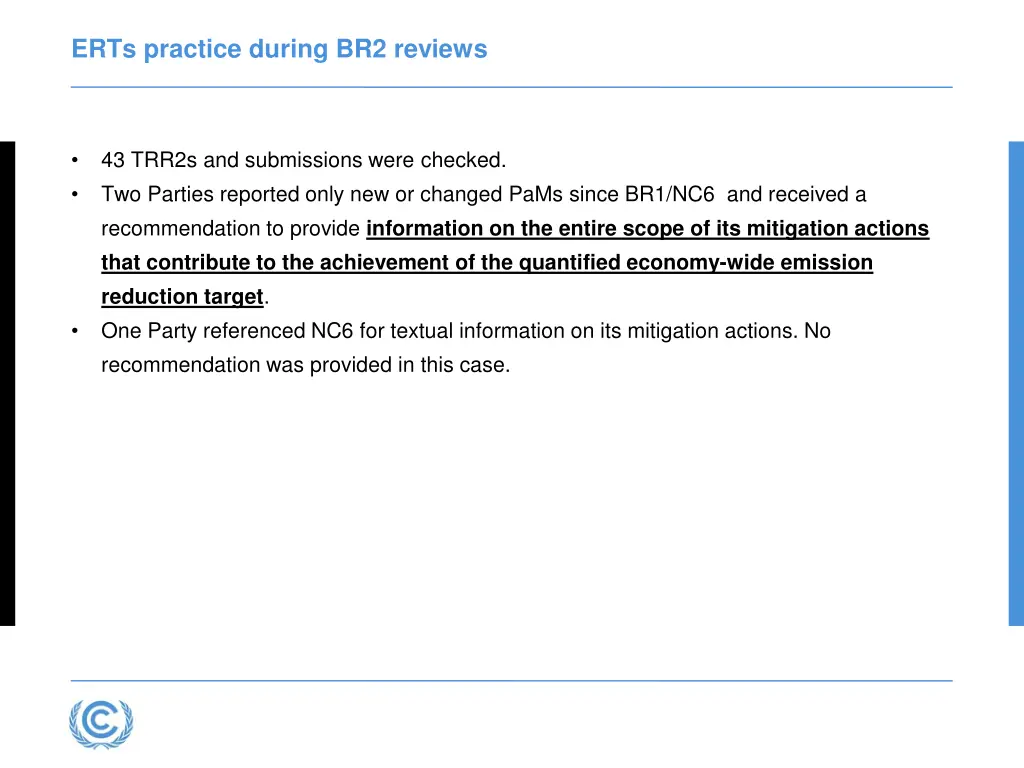 erts practice during br2 reviews