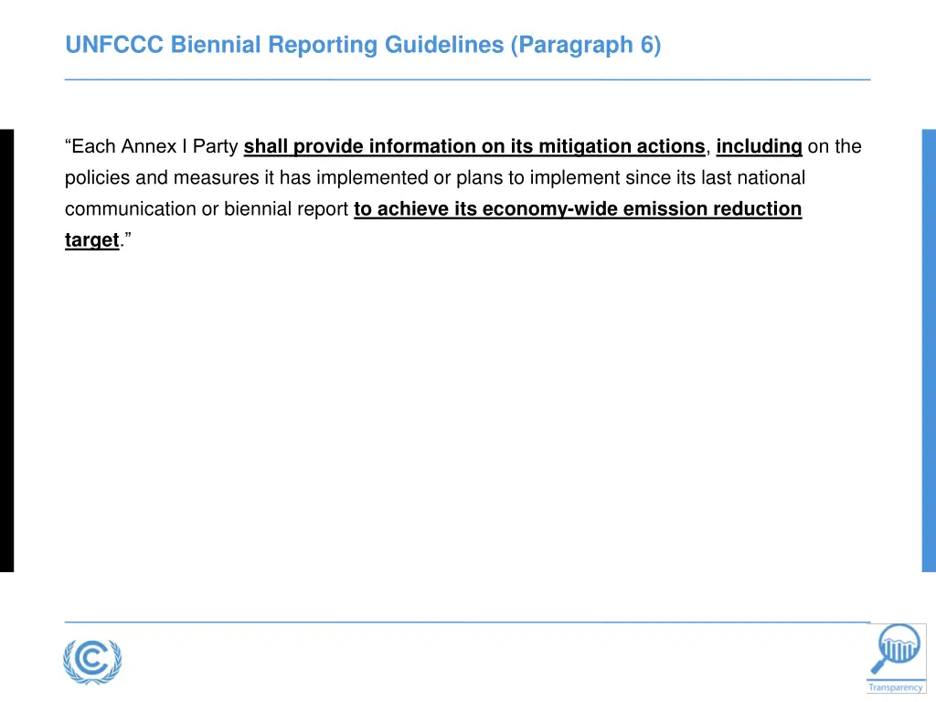 unfccc biennial reporting guidelines paragraph 6