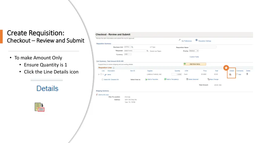 create requisition create requisition checkout