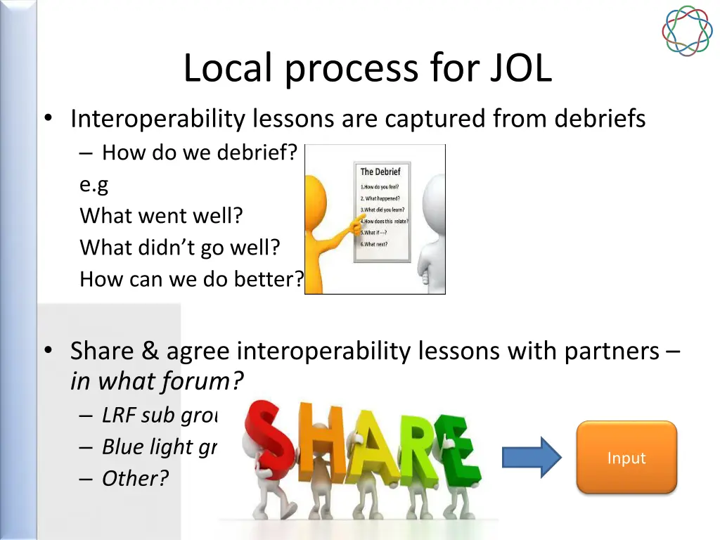 local process for jol interoperability lessons