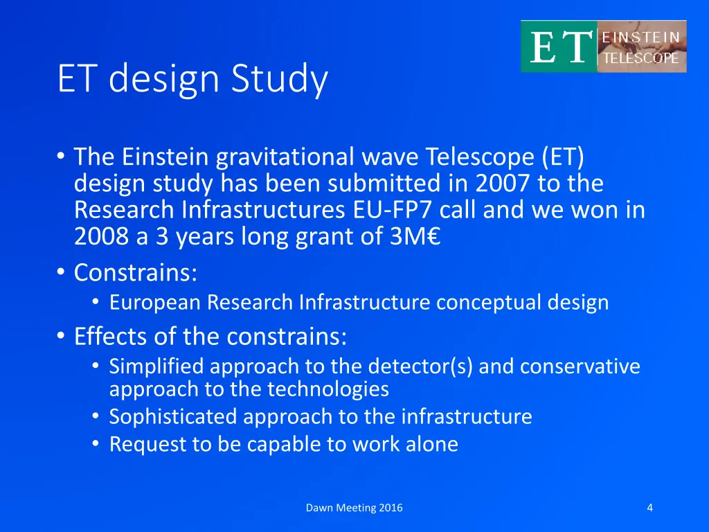 et design study