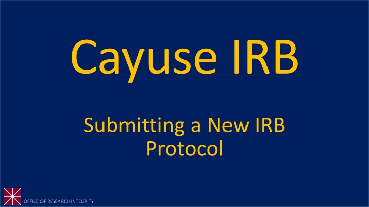 cayuse irb